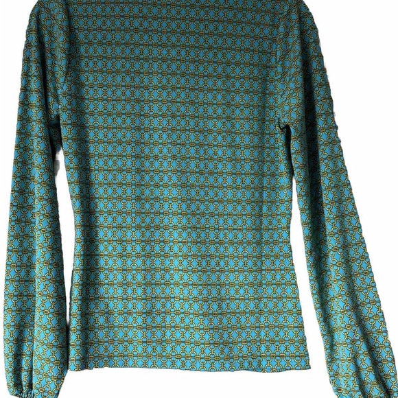 NWT Michael Kors Long Sleeves Top Milo’s Blue  Blouse - Picture 4 of 5